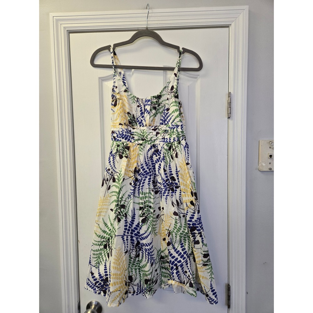 Summer Cotton Sundress Smocked Back Fit & Flare Resortwear Cottagecore Coastal M